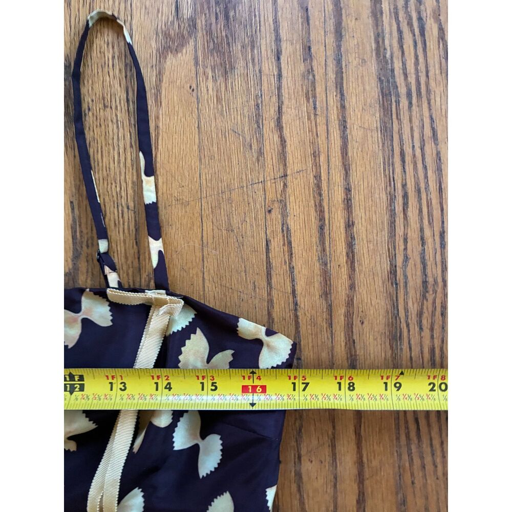 Rachel Antonoff Black Pasta Bow Mini Dress Women's Size 8 - Picture 9 of 10